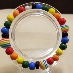NWT Handcrafted Rainbow Bracelet